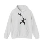 Sudadera con capucha - Gris ceniza - Mal no et toqui un llamp Sudadera con capucha - Gris ceniza - Mal no et toqui un llamp