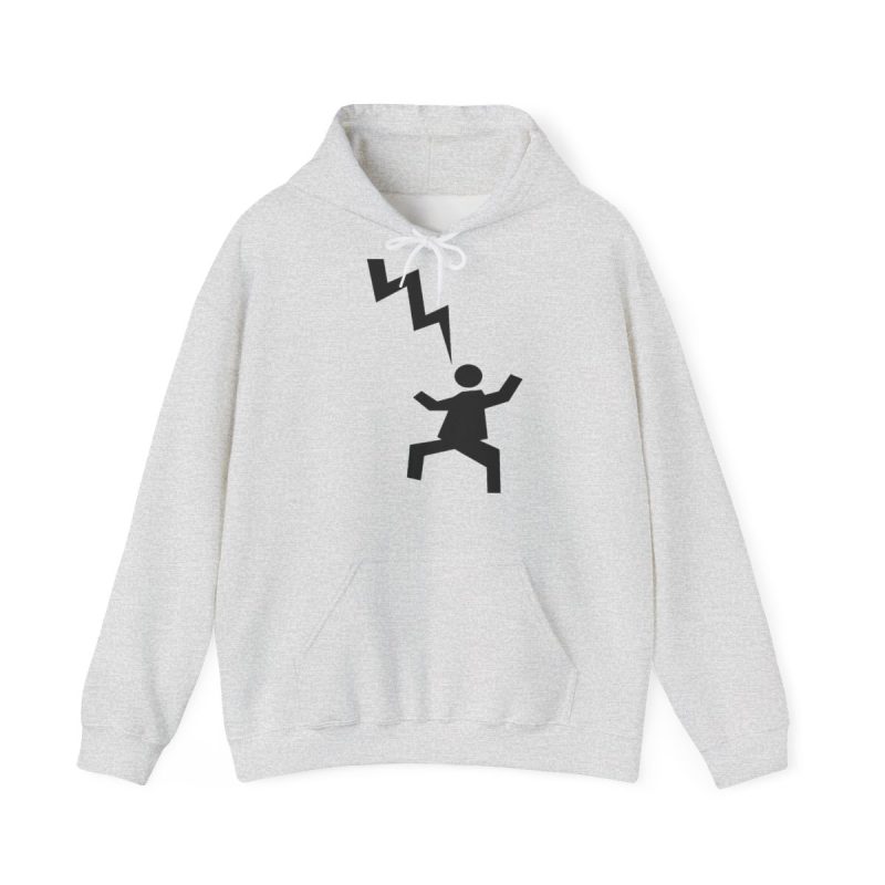Sudadera con capucha - Gris ceniza - Mal no et toqui un llamp Sudadera con capucha - Gris ceniza - Mal no et toqui un llamp