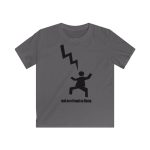 Camiseta infantil Softstyle - Gris marengo - Mal no et toqui un llamp