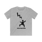 Camiseta infantil Softstyle - Gris deportivo - Mal no et toqui un llamp