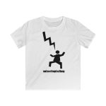 Camiseta infantil Softstyle - Blanco - Mal no et toqui un llamp
