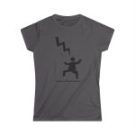 Camiseta mujer Softstyle - Gris marengo - Mal no et toqui un llamp