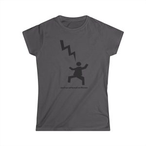 Camiseta mujer Softstyle - Gris marengo - Mal no et toqui un llamp
