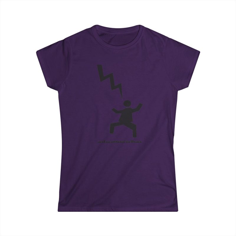 Camiseta mujer Softstyle - Morado - Mal no et toqui un llamp