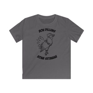 Camiseta infantil Softstyle - Gris marengo - Camiseta «Bon dilluns, bona setmana»