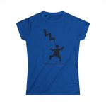 Camiseta mujer Softstyle - Azul royal - Mal no et toqui un llamp