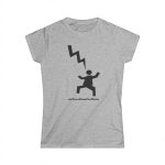 Camiseta mujer Softstyle - Gris deportivo - Mal no et toqui un llamp