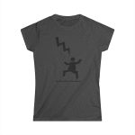 Camiseta mujer Softstyle - Gris oscuro jaspeado - Mal no et toqui un llamp