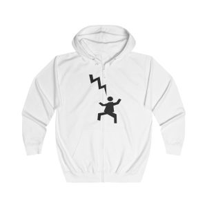 Sudadera con capucha y cremallera - Blanco artico - Mal no et toqui un llamp