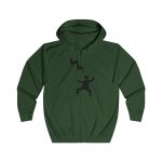 Sudadera con capucha y cremallera - Verde botella - Mal no et toqui un llamp