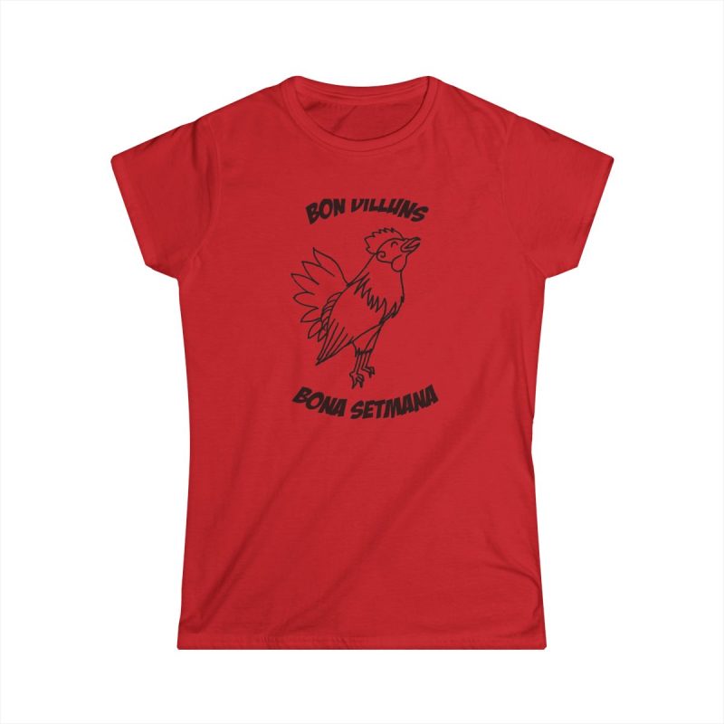 Camiseta mujer Softstyle - Rojo - Camiseta «Bon dilluns, bona setmana»