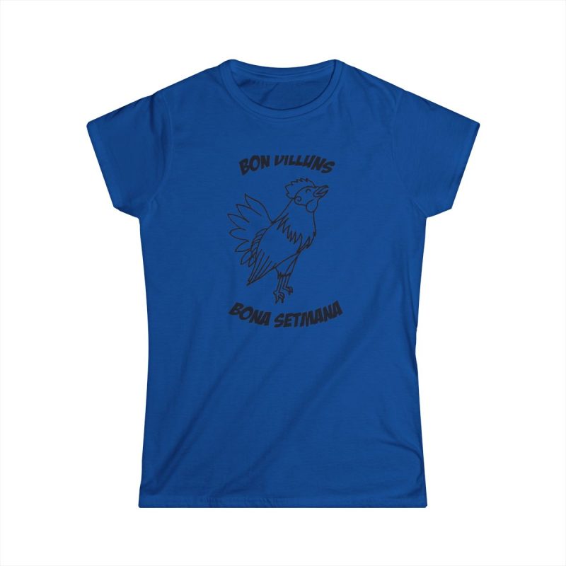 Camiseta mujer Softstyle - Azul royal - Camiseta «Bon dilluns, bona setmana»