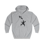 Sudadera con capucha y cremallera - Gris jaspeado claro - Mal no et toqui un llamp