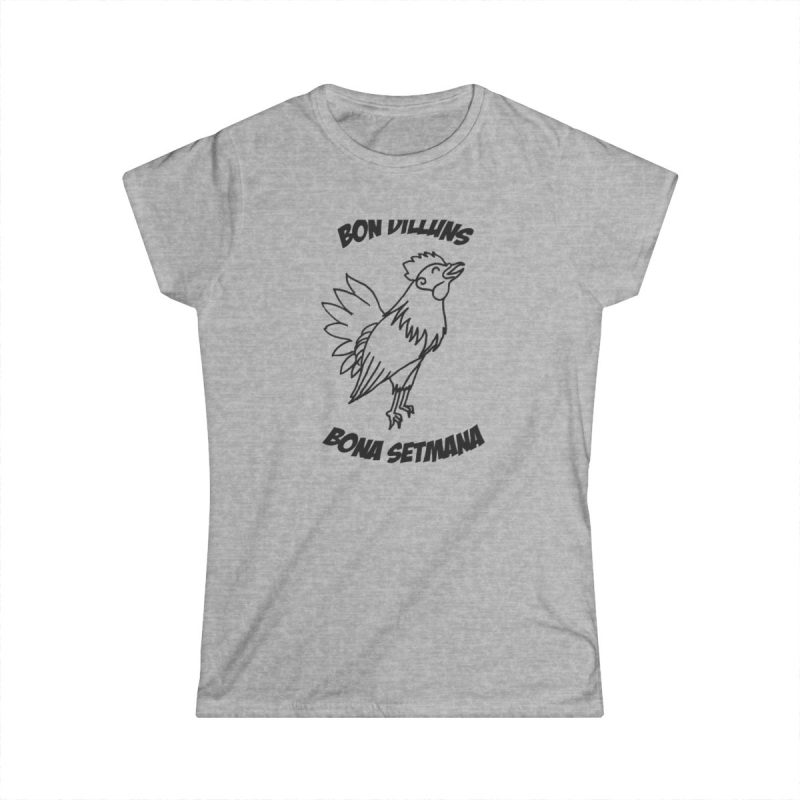 Camiseta mujer Softstyle - Gris deportivo - Camiseta «Bon dilluns, bona setmana»