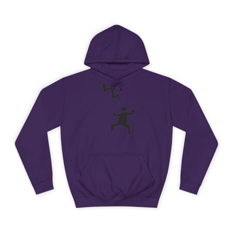 Sudadera universitaria - Morado - Mal no et toqui un llamp