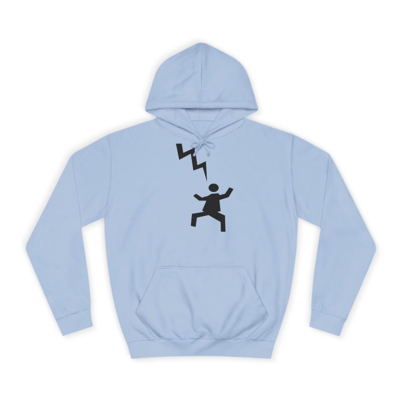 Sudadera universitaria - Azul cielo - Mal no et toqui un llamp