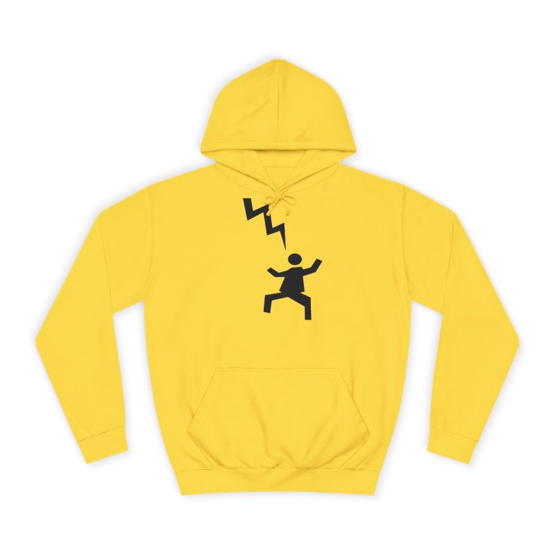 Sudadera universitaria - Amarillo sol - Mal no et toqui un llamp