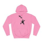 Sudadera universitaria - Rosa algodon de azucar - Mal no et toqui un llamp Sudadera universitaria - Rosa algodon de azucar - Mal no et toqui un llamp