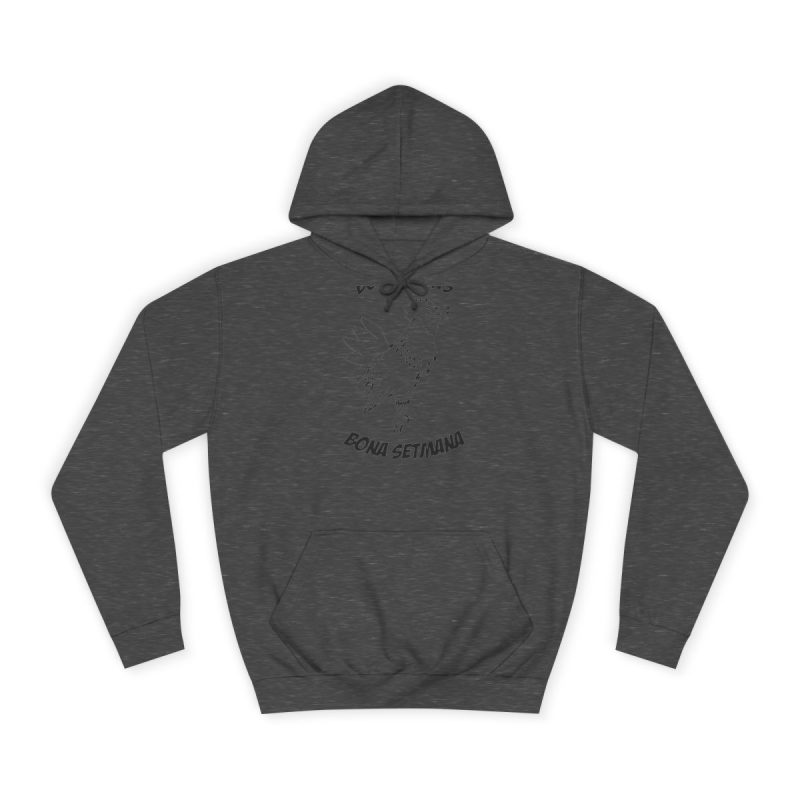 Sudadera universitaria - Gris marengo - Camiseta «Bon dilluns, bona setmana»
