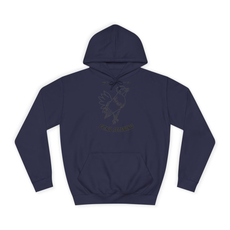 Sudadera universitaria - Azul marino Oxford - Camiseta «Bon dilluns, bona setmana»