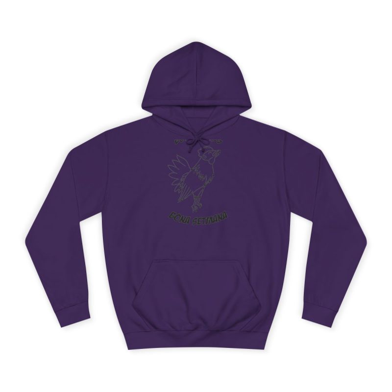 Sudadera universitaria - Morado - Camiseta «Bon dilluns, bona setmana»