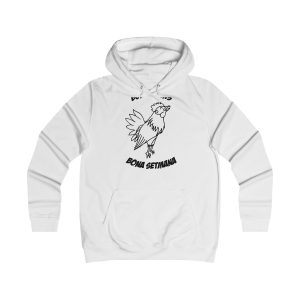 Sudadera universitaria mujer - Blanco artico - Camiseta «Bon dilluns, bona setmana»