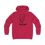 Sudadera universitaria mujer - Rojo fuego - Camiseta «Bon dilluns, bona setmana»