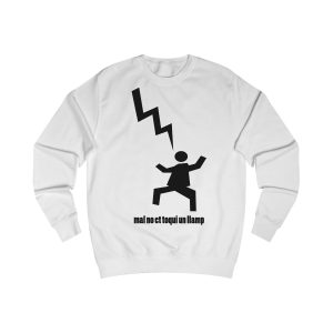 Sudadera clasica - Blanco artico - Mal no et toqui un llamp