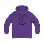 Sudadera universitaria mujer - Morado - Camiseta «Bon dilluns, bona setmana»