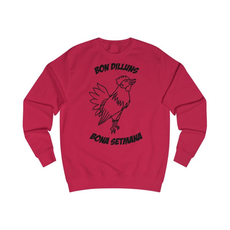 Sudadera clasica - Rojo fuego - Camiseta «Bon dilluns, bona setmana»