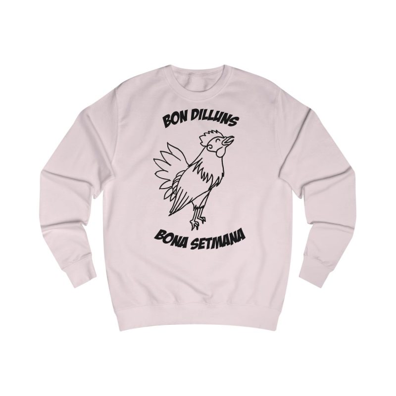 Sudadera clasica - Rosa bebe - Camiseta «Bon dilluns, bona setmana»