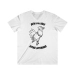 Camiseta hombre entallada cuello de pico - Blanco - Camiseta «Bon dilluns, bona setmana»