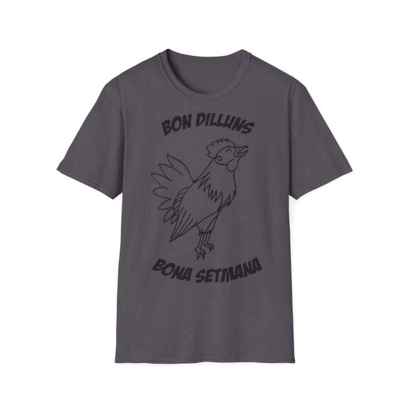 Camiseta Softstyle - Gris marengo - Camiseta «Bon dilluns, bona setmana» Camiseta Softstyle - Gris marengo - Camiseta «Bon dilluns, bona setmana»