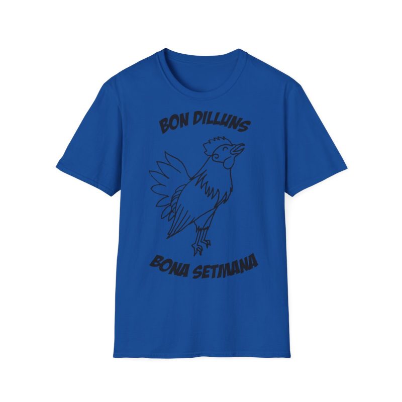 Camiseta Softstyle - Azul royal - Camiseta «Bon dilluns, bona setmana»