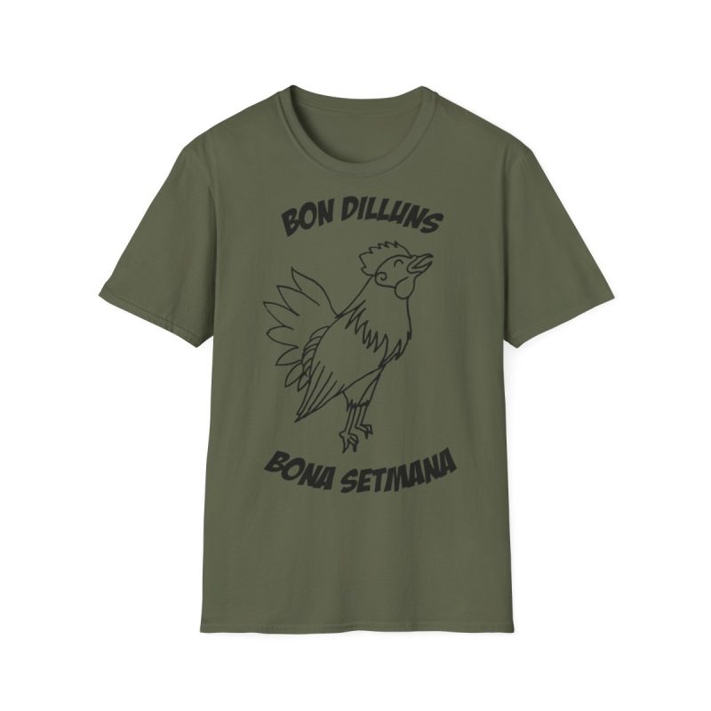 Camiseta Softstyle - Verde militar - Camiseta «Bon dilluns, bona setmana»