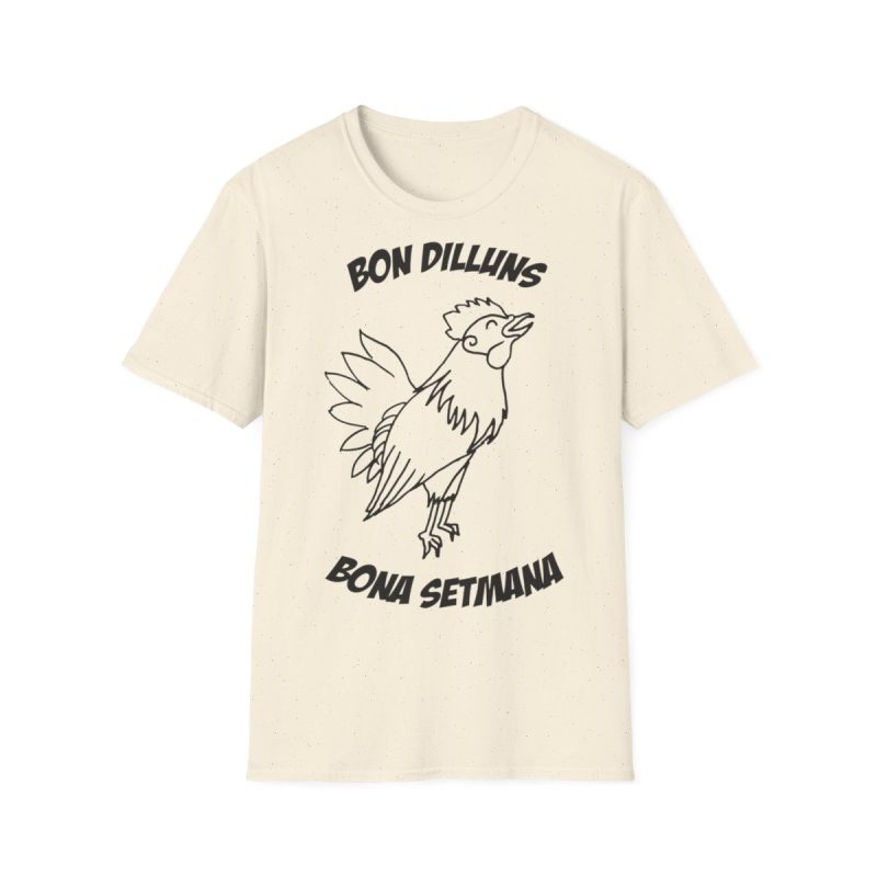 Camiseta Softstyle - Natural - Camiseta «Bon dilluns, bona setmana»