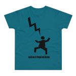 Camiseta hombre punto liso - Azul diva - Mal no et toqui un llamp