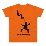 Camiseta hombre punto liso - Naranja - Mal no et toqui un llamp