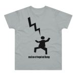 Camiseta hombre punto liso - Gris Pacifico - Mal no et toqui un llamp