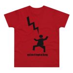 Camiseta hombre punto liso - Rojo - Mal no et toqui un llamp