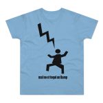 Camiseta hombre punto liso - Azul cielo - Mal no et toqui un llamp