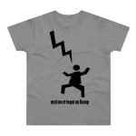 Camiseta hombre punto liso - Gris deportivo jaspeado - Mal no et toqui un llamp