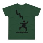 Camiseta hombre punto liso - Verde botella - Mal no et toqui un llamp