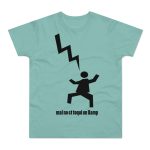 Camiseta hombre punto liso - Verde menta - Mal no et toqui un llamp