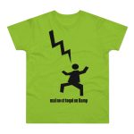 Camiseta hombre punto liso - Verde orquidea - Mal no et toqui un llamp