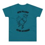 Camiseta hombre punto liso - Azul diva - Camiseta «Bon dilluns, bona setmana»