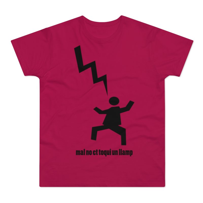 Camiseta hombre punto liso - Sorbete - Mal no et toqui un llamp
