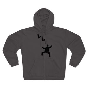 Sudadera capucha con cremallera premium - Antracita - Mal no et toqui un llamp