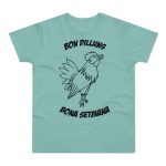 Camiseta hombre punto liso - Verde menta - Camiseta «Bon dilluns, bona setmana»