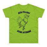 Camiseta hombre punto liso - Verde orquidea - Camiseta «Bon dilluns, bona setmana»